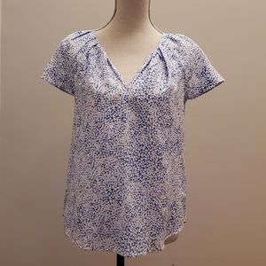 NWT GAP Blue White Stars XS Short Sleeve Shirt Top